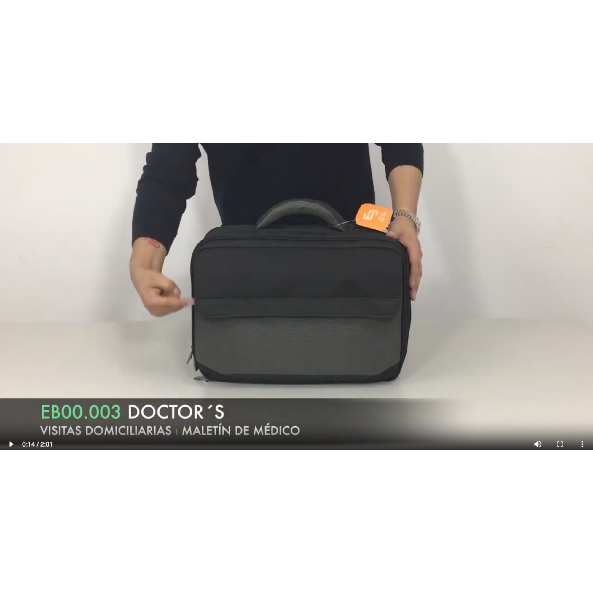 Charger la vidéo : Mallette convertible de podologie - DOCTOR Noire - Elite Bags