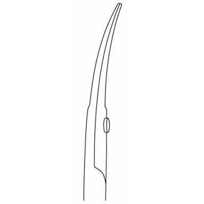Ciseaux courbés à cuticules - Longueur : 9 cm - Ruck