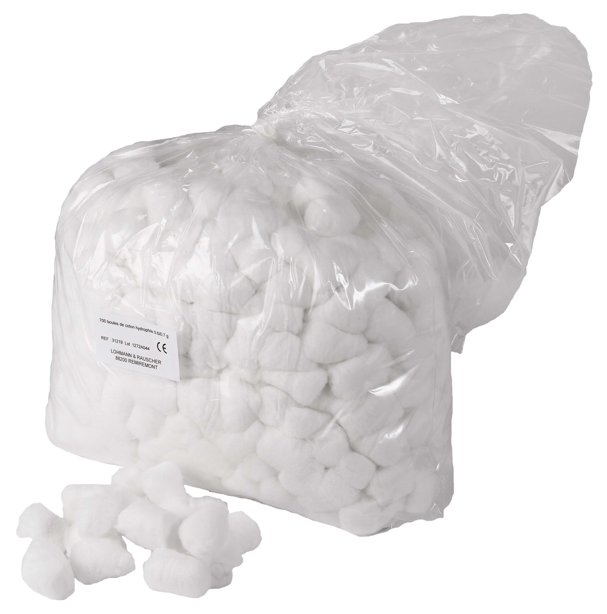 Sachet de boules en coton - 30 g - Blanc