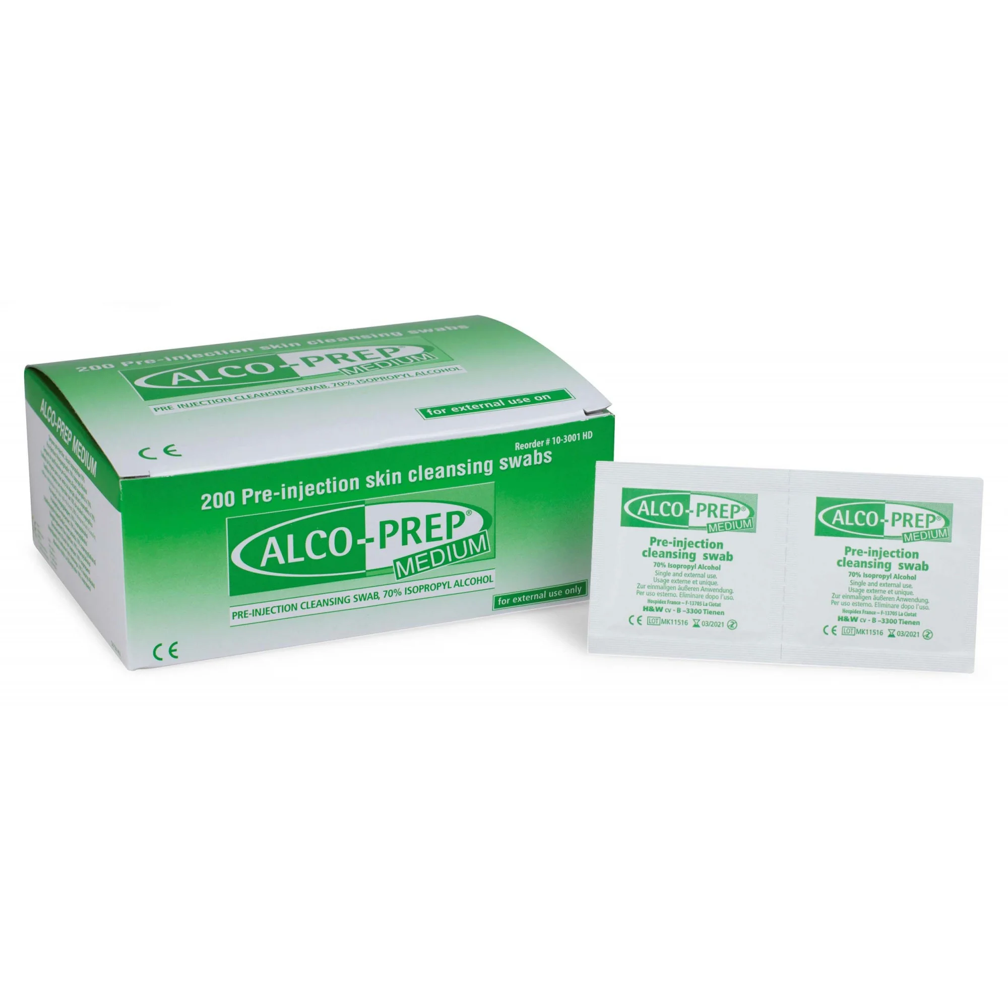 ALCO-PREP Tampon Alcool Medium 30X60mm