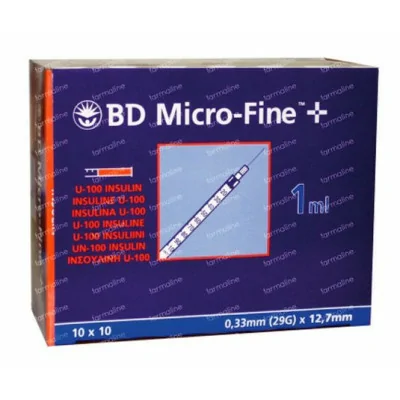 Seringue MICRO-FINE 1ml 12,7X0,33mm Insuline
