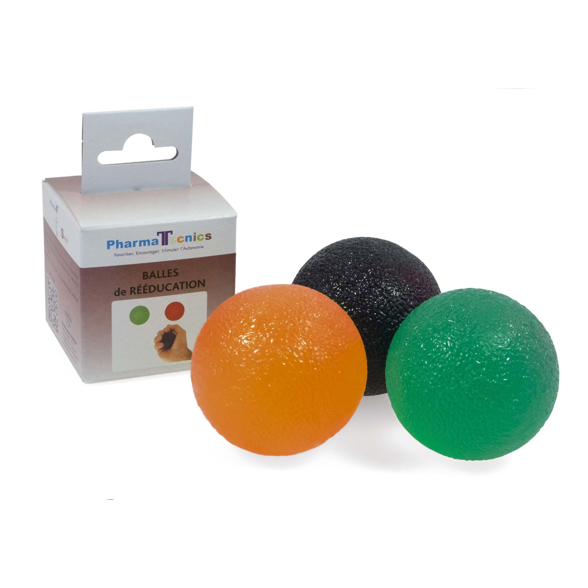Balles en mousse - diamètres de 5,5 cm, 7 cm ou 9 cm - Coloris jaune -  Balles de rééducation - Robé vente matériel médical