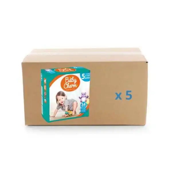 Baby Charm Super Dry Flex - Junior -carton 5x34U - Ontex