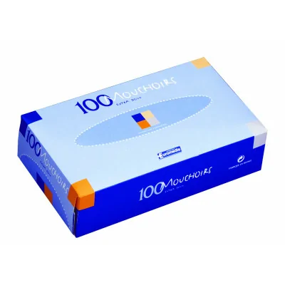 Mouchoirs Euromedis x100 - 2 plis lisses fabriqué par Euromédis vendu par My Podologie