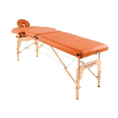Table de massage pliante en bois 186 x 66 cm sans dossier Rouge - Quirumed