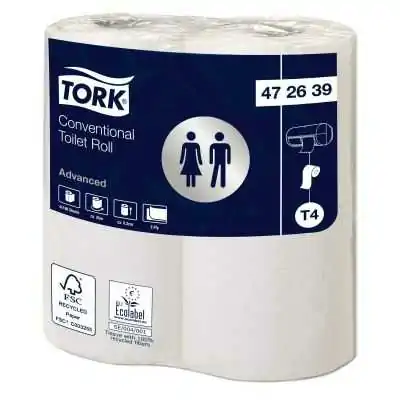 48 rouleaux de 198 formats Papier Toilette Tork COMPACT - TORK