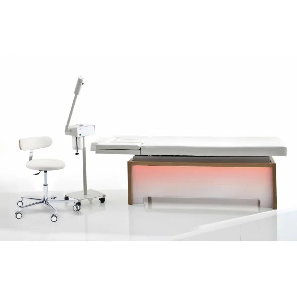 Gamme complète - Table de soins SONORA sans chauffage + siège ROUND + Vaporisateur - Ruck