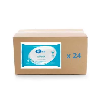 Gant Toilette imprégné Humide - carton de 8X24U - ID Care