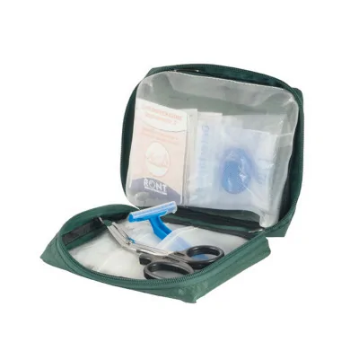 Pack sauveteur défibrillateur - Tissu imperméable vert fabriqué par My Podologie vendu par My Podologie