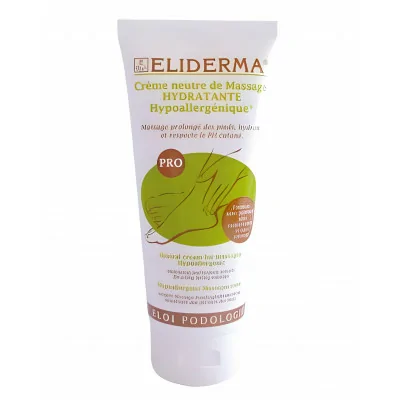 Crème neutre de massage hydratante hypoallergénique - 200 ml - Eliderma