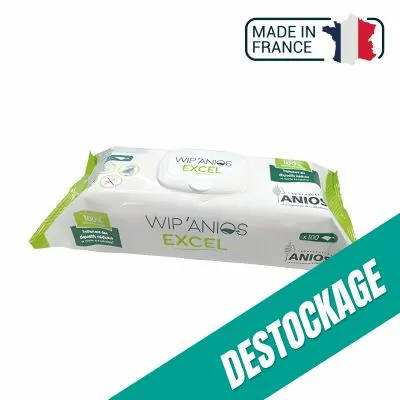 Wip'Anios Excel - 100 Lingettes - Anios fabriqué par Destockage vendu par My Podologie