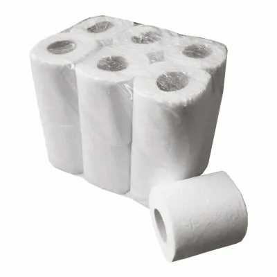 Papier Toilette Gaufré 2Plis 180F Blanc - 12 rouleaux fabriqué par Global Hygiène vendu par My Podologie