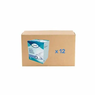 Gant de Toilette Tena Wash Gloves Proskin - Soft & Strong - carton 12x50U - Tena