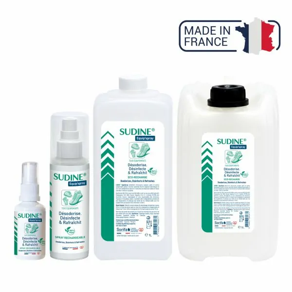 Sudine Equip'spray - Désodorisant, bactéricide, fongicide pour tous équipements | My Médical