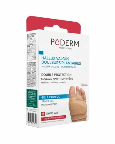 Double protection pour Hallux Valgus et douleurs plantaires - Poderm Professional