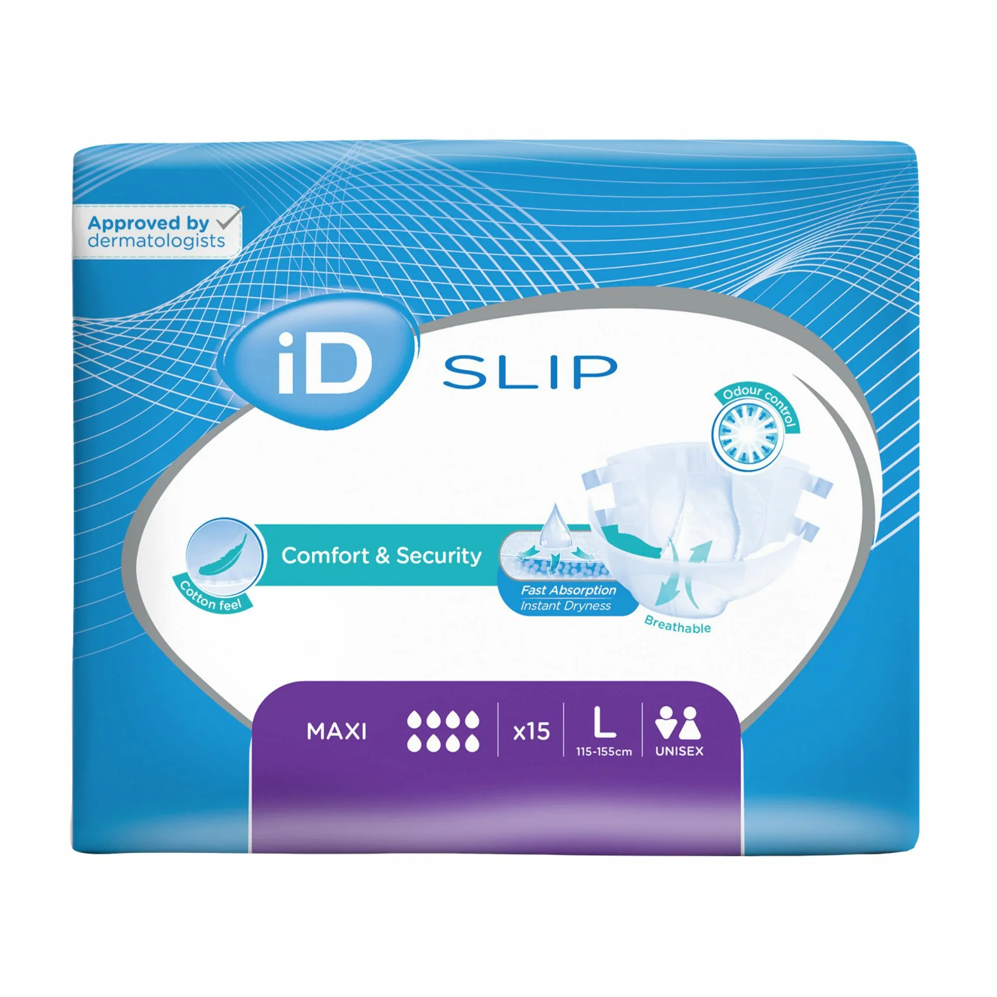 ID Slip Maxi - 8 gouttes - L - carton 3x15U - ID Direct