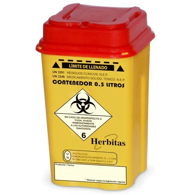 Bac de récupération de lames - 0,5 L - Herbitas (à supprimer) fabriqué par Herbitas vendu par My Podologie