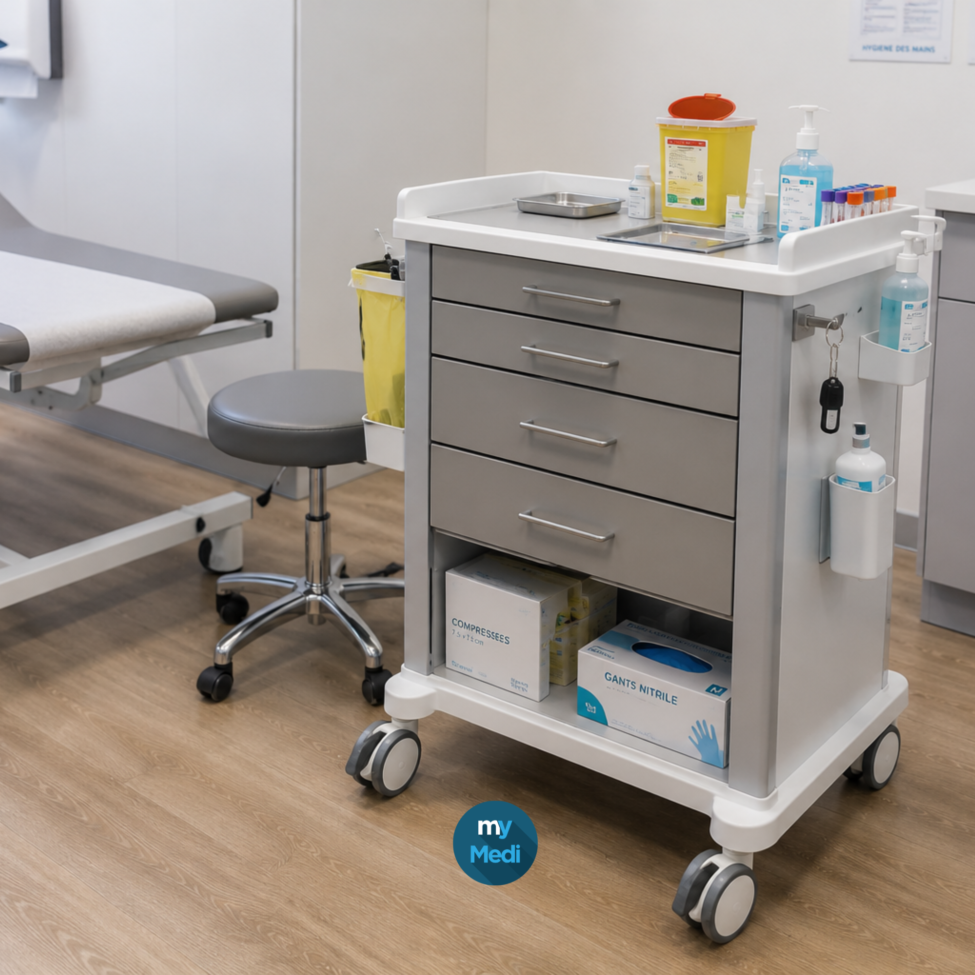 Chariots pour cabinet d’infirmerie