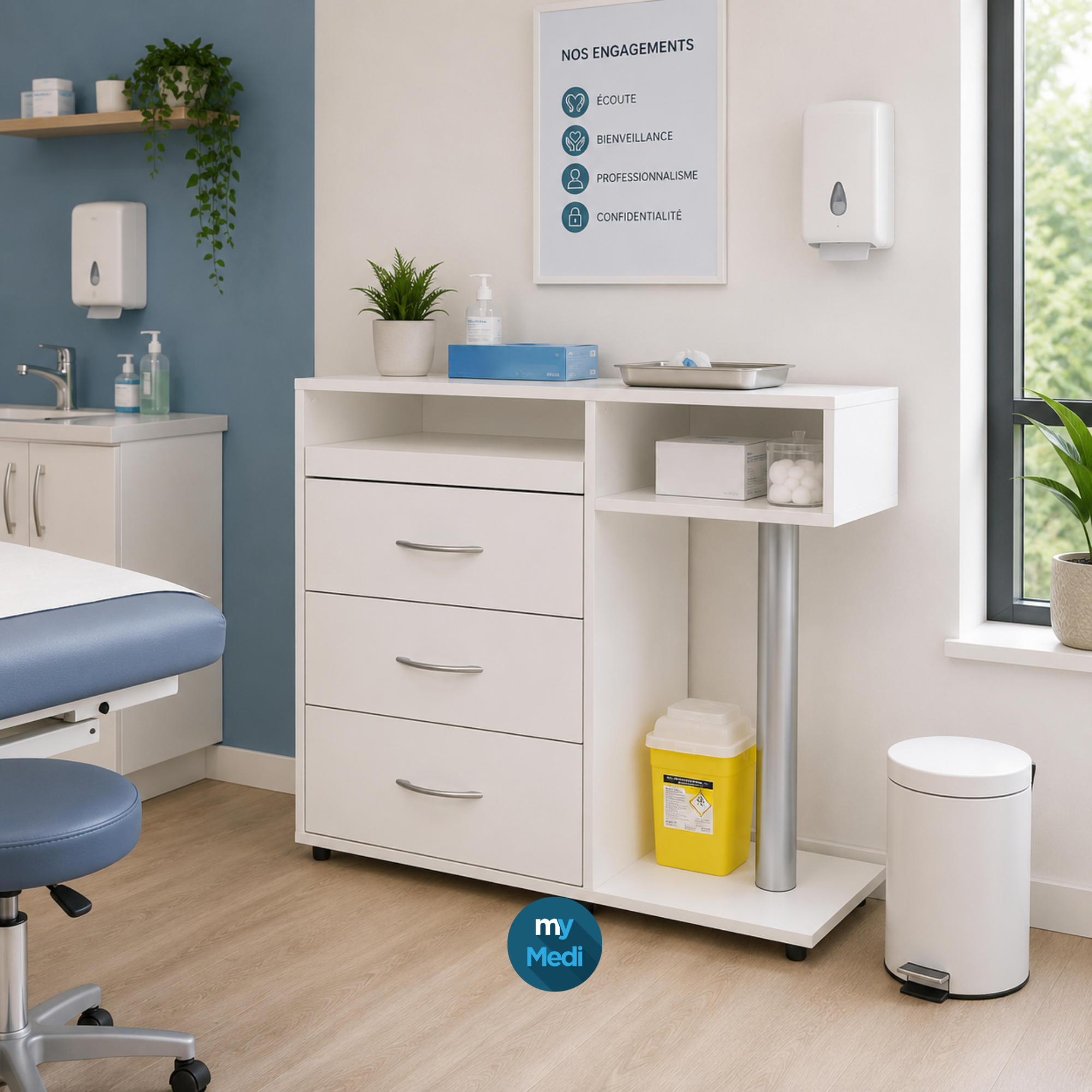 Rangements médicaux pour cabinet d’infirmerie