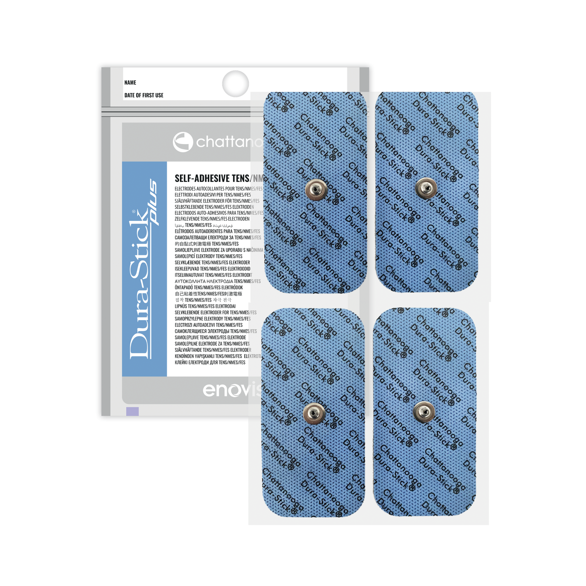 Électrodes à fil Dura-stick® Plus - Snap - 1 sachet de 2 ou 4 - Chattanooga®