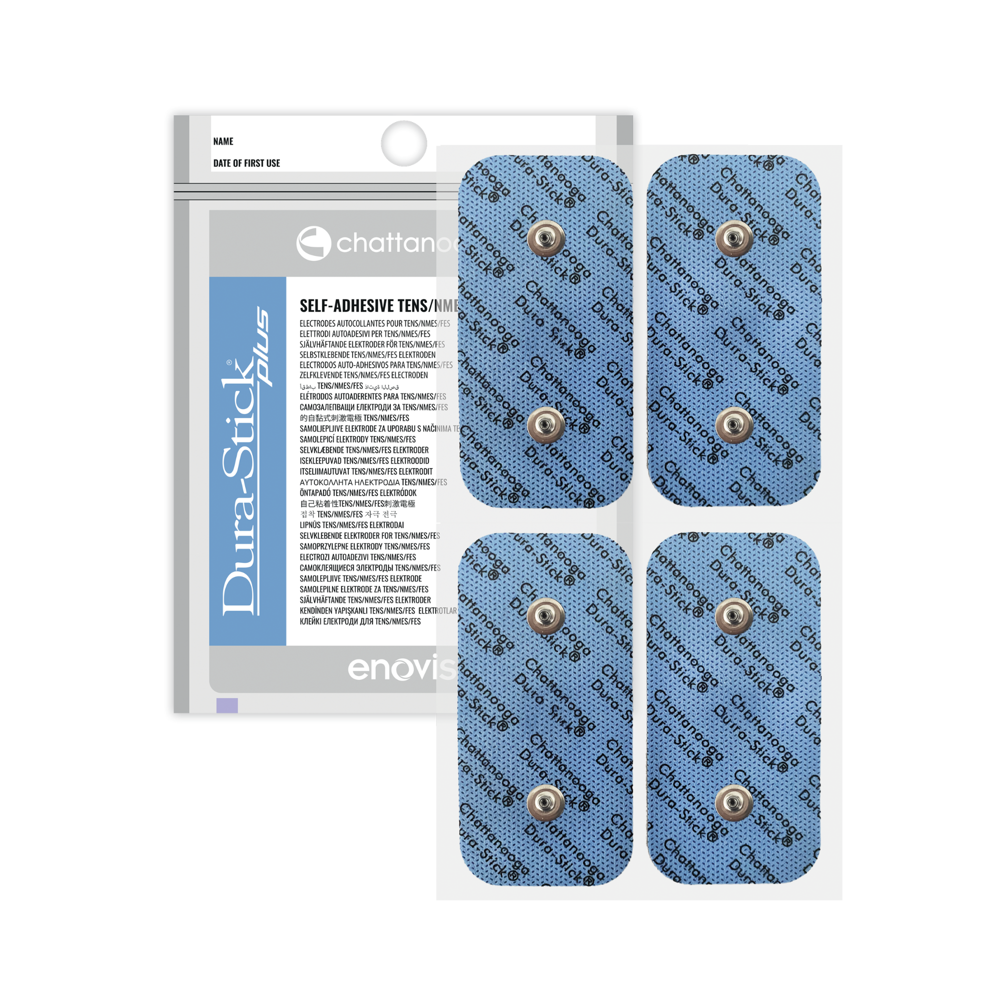 Électrodes à fil Dura-stick® Plus - Snap - 1 sachet de 2 ou 4 - Chattanooga®