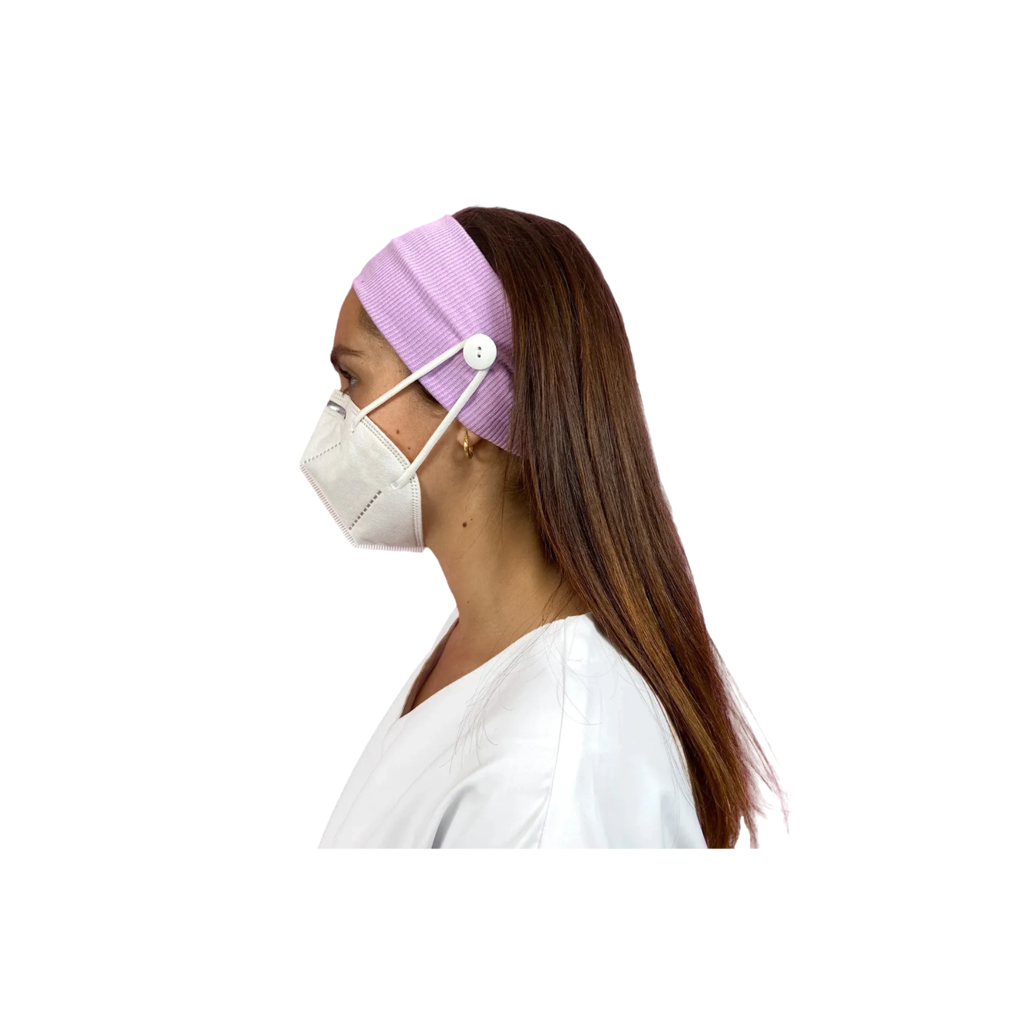 Bandeau pour cheveux avec boutons - Lavande - My Blouse