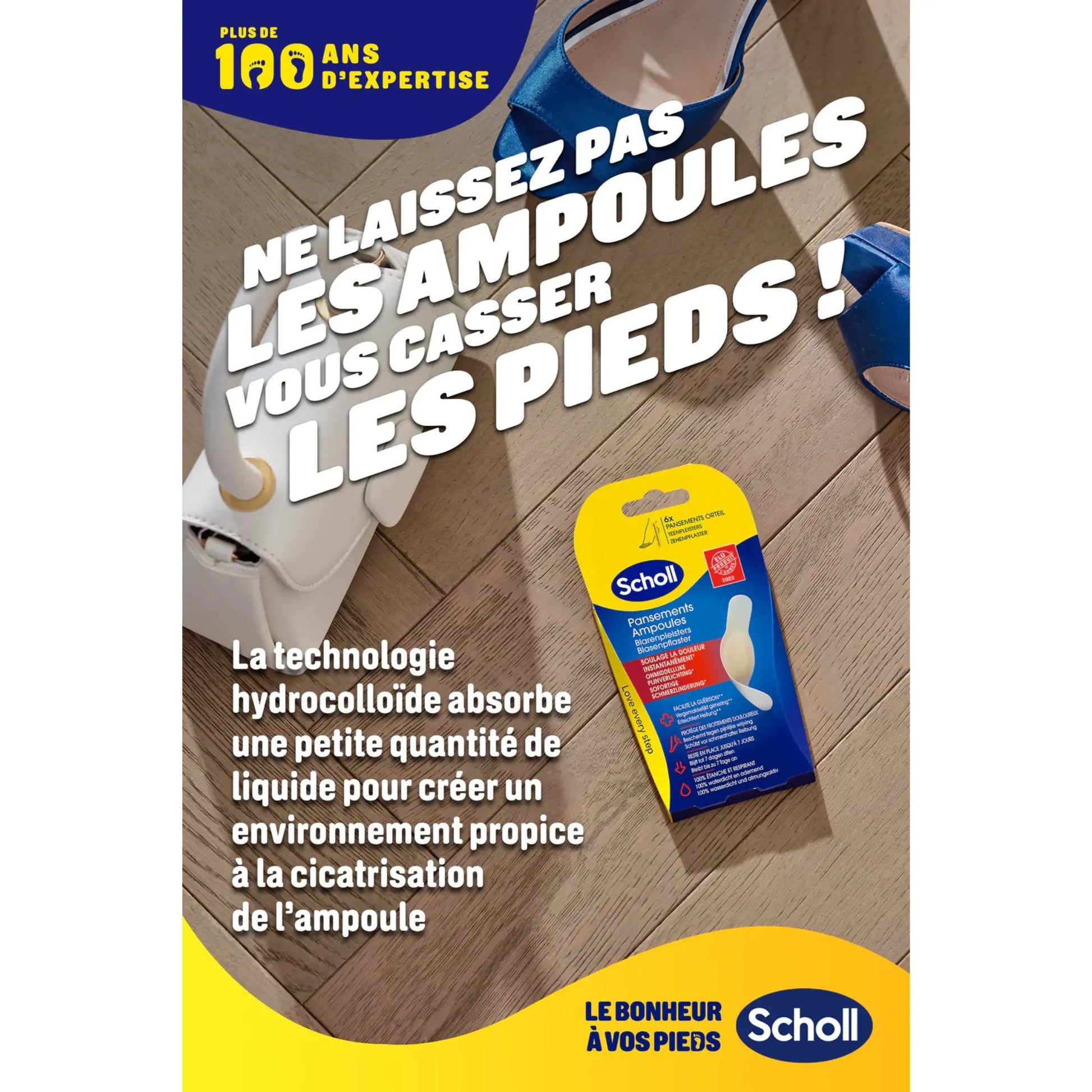 6 Pansements Hydrocolloïdes Orteils - Scholl Scholl 