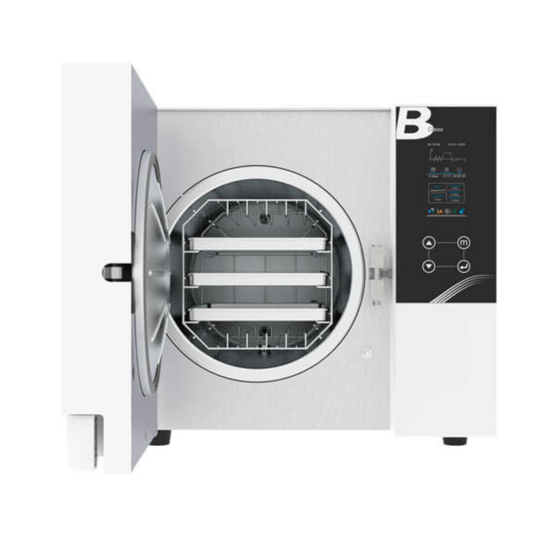 Autoclave blanc 23 Litres Classe B avec USB et imprimante intégrée