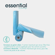 9 rouleaux Draps d'examen plastifiés bleus gaufrés - 132 formats - 50 x 38 cm