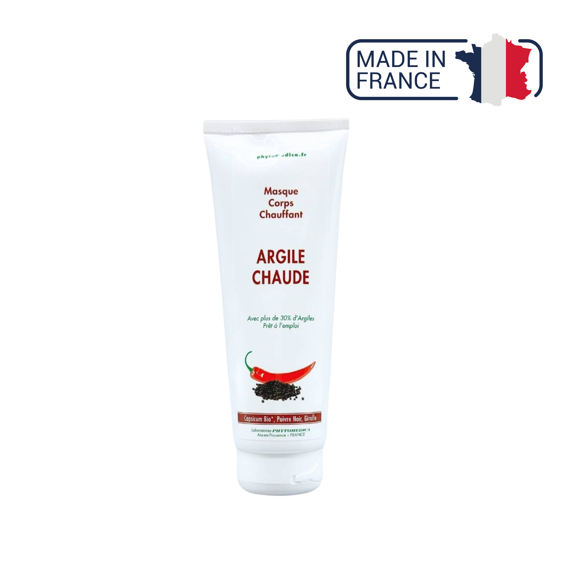 Argile chaude - Masque corps chauffant - 250 ml - Phytomédica - My Médical