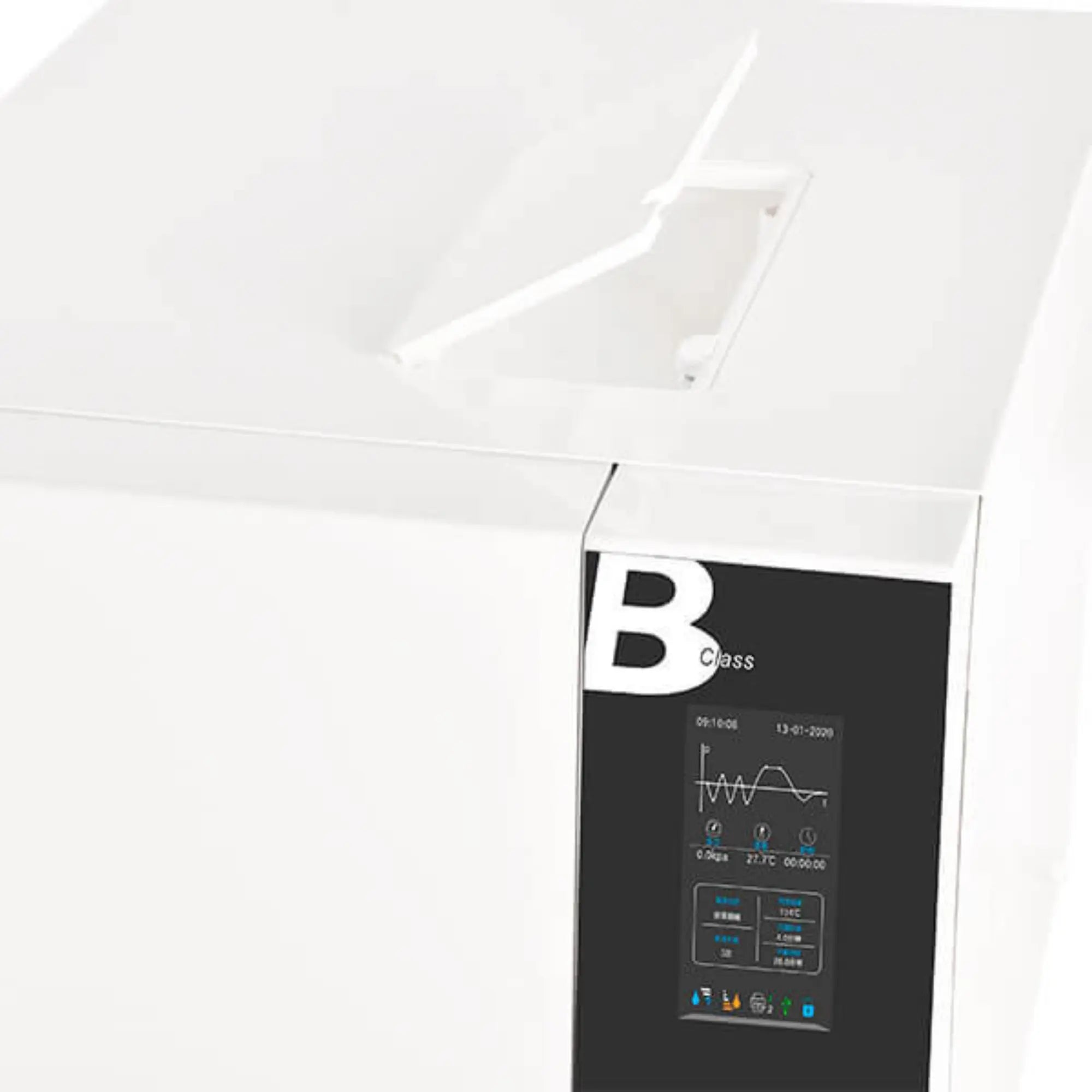 Autoclave Blanc 8 Litres Classe B avec USB et imprimante intégrée