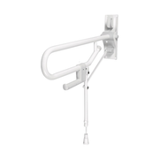 Barre d'Appui Rabattable Avec Pied - Blanc - AKW
