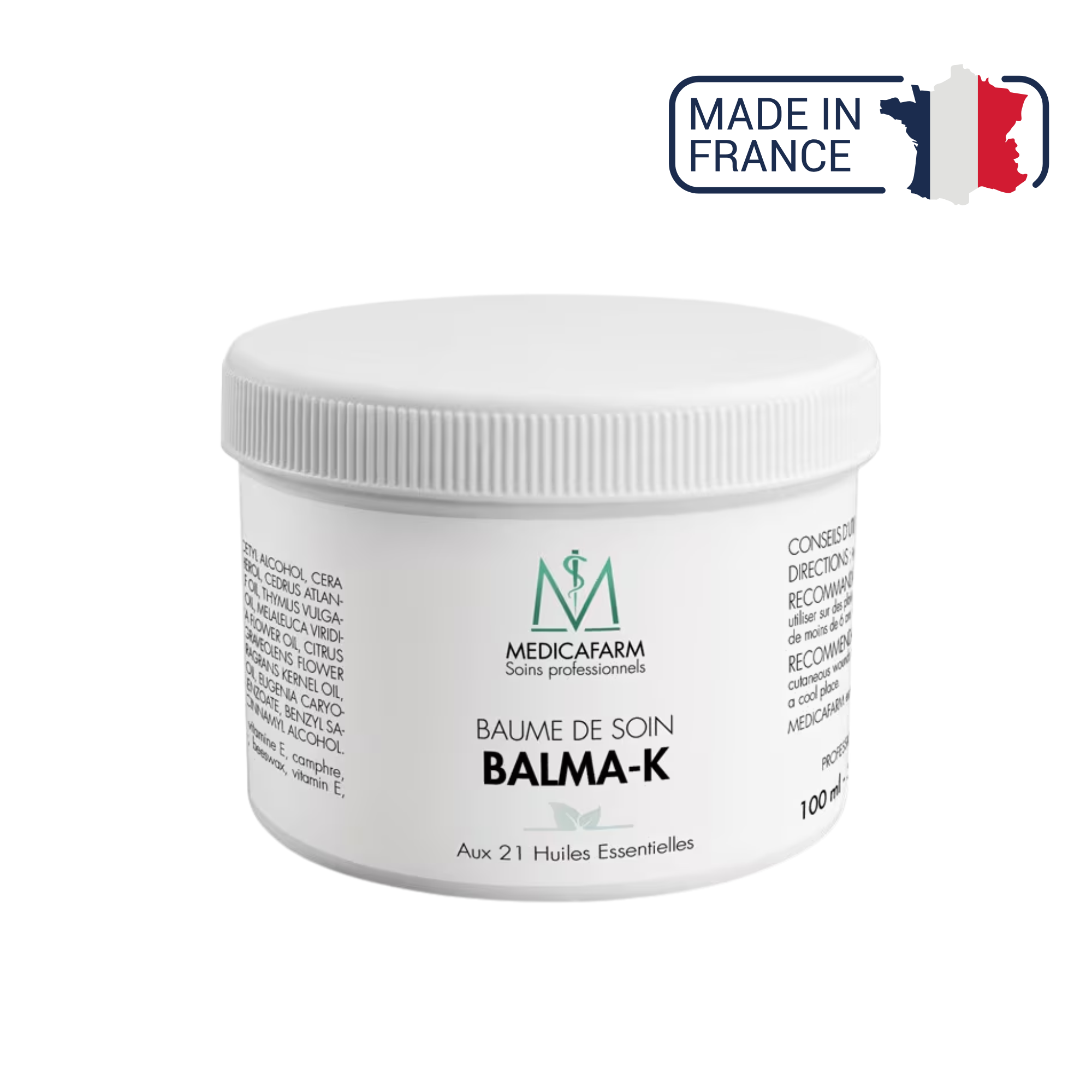 Baume de soin Balma-K - 21 Huiles essentielles - 100 ml - Medicafarm
