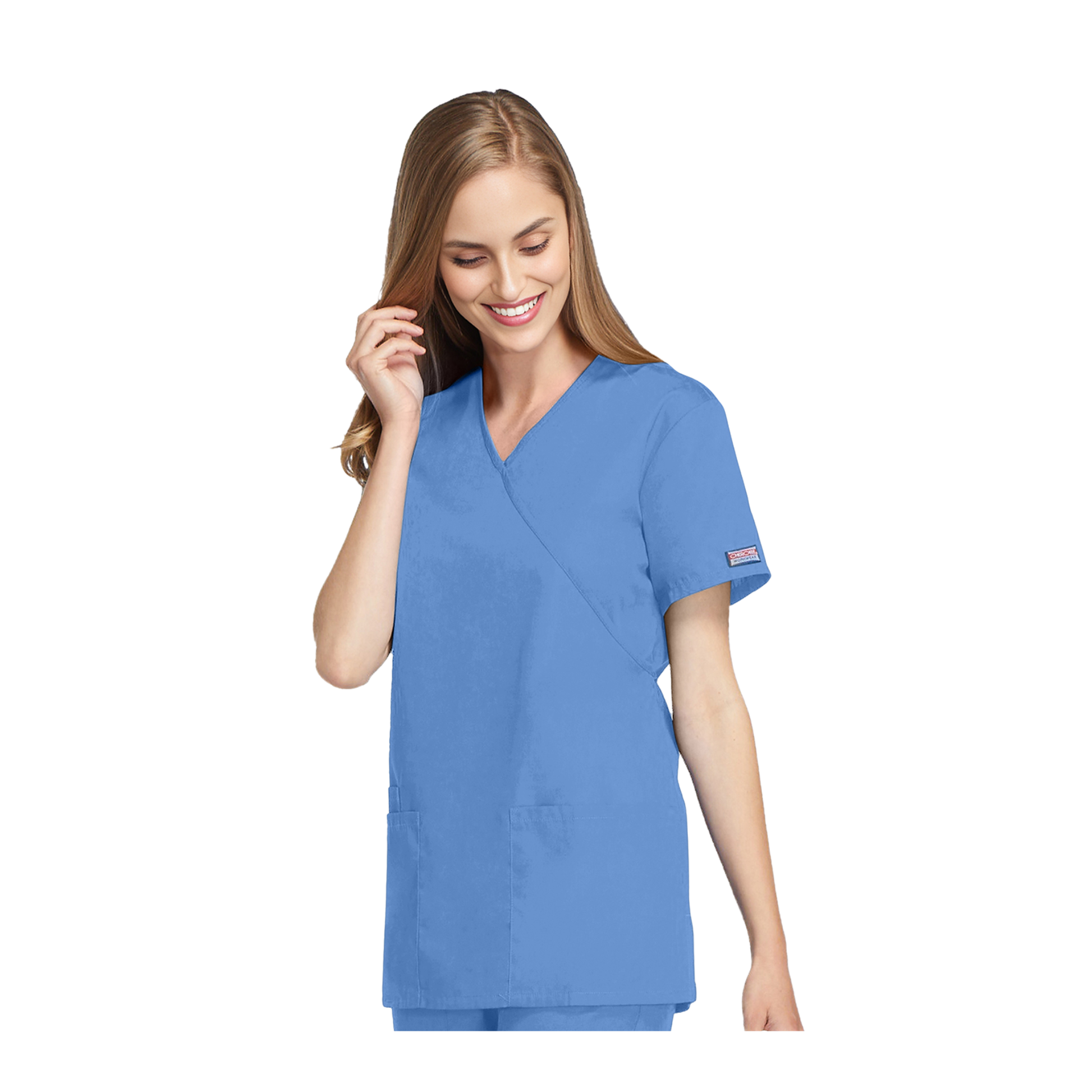 Bayonne - Tunique médicale - Effet cache-coeur  - Manches courtes - Femme - 72 cm - Cherokee - My Médical