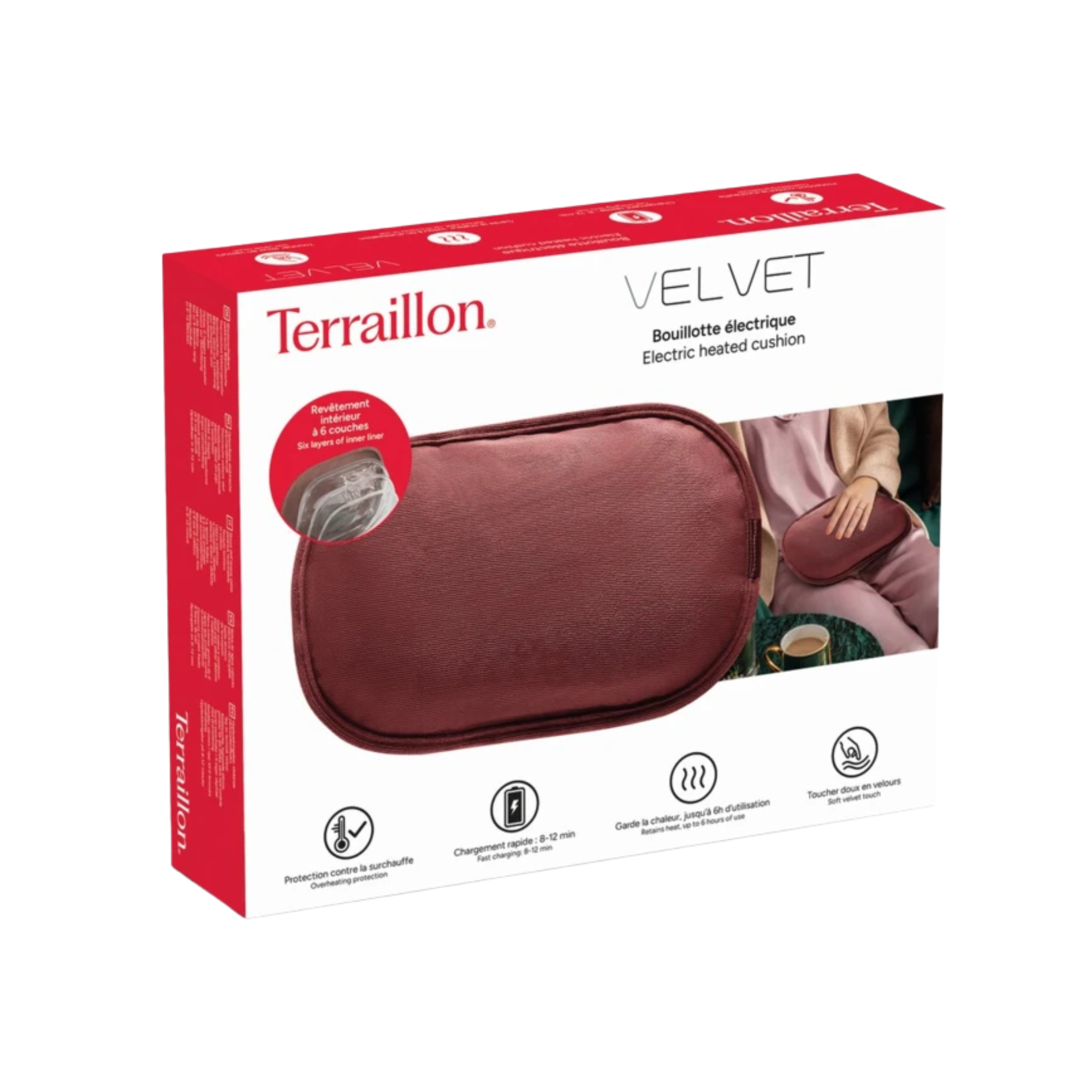 Bouillotte Électrique Rechargeable Velvet - Terraillon
