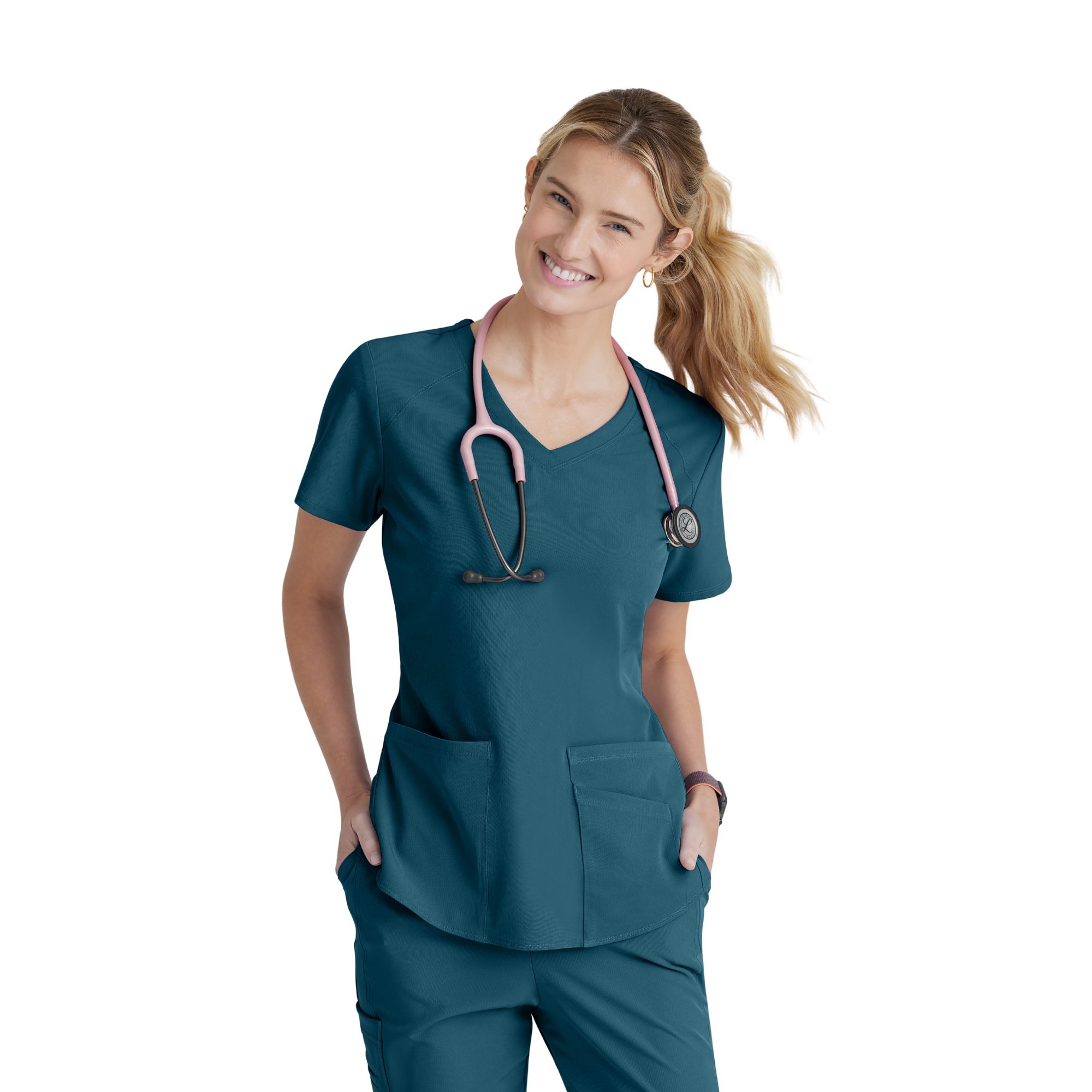 Breeze Top - Haut médical col V - Femme - Skechers SKECHERS