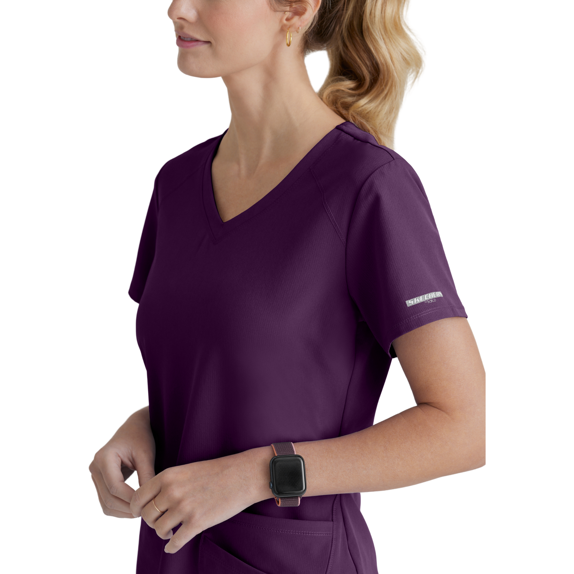 Breeze Top - Haut médical col V - Femme - Skechers SKECHERS