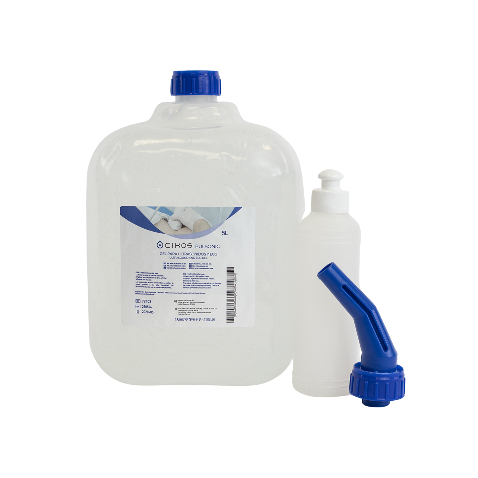 Cikos Pulsonic - Gel conducteur ultrasons - 3 contenances - Cikos