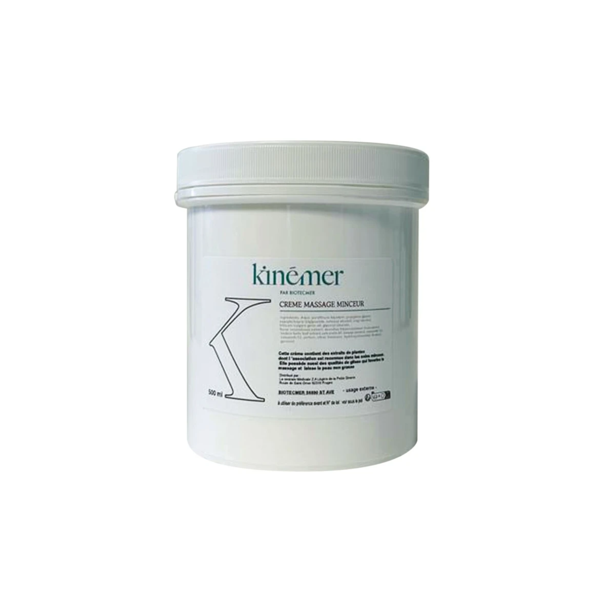 Crème de massage minceur - 500 ml - Kinémer - BIOTECMER