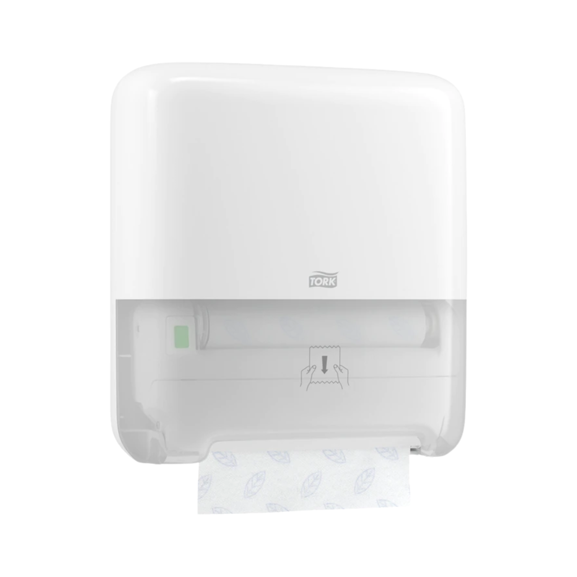 Distributeur pour rouleau d’essuie-mains H1 Tork Matic® – Blanc – TORK - My Médical