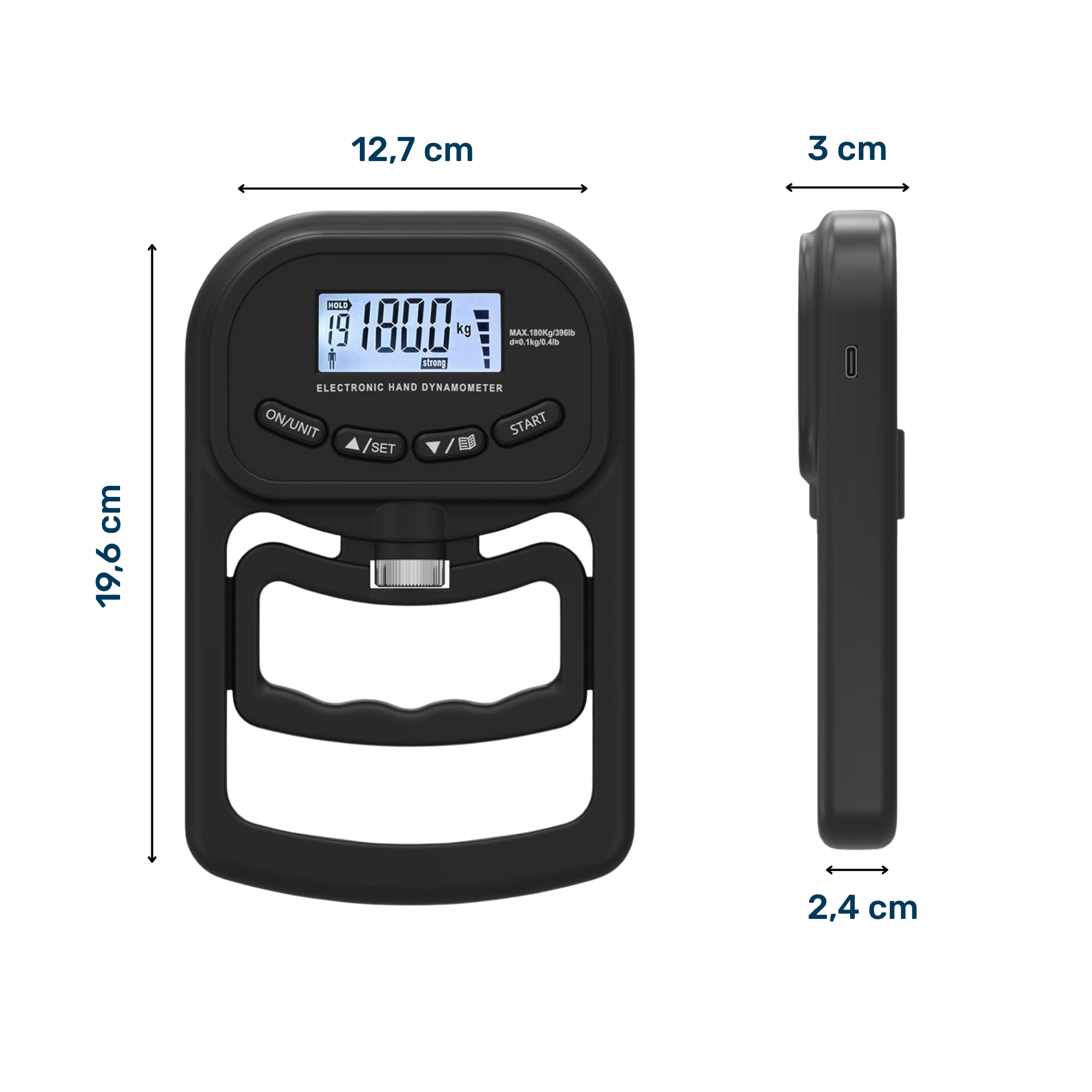 Dynamomètre Électronique Rechargeable - Testeur de Force
