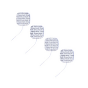 Électrodes à fil Dura-stick® - carbone/gel - 10 sachets de 4 - Chattanooga®