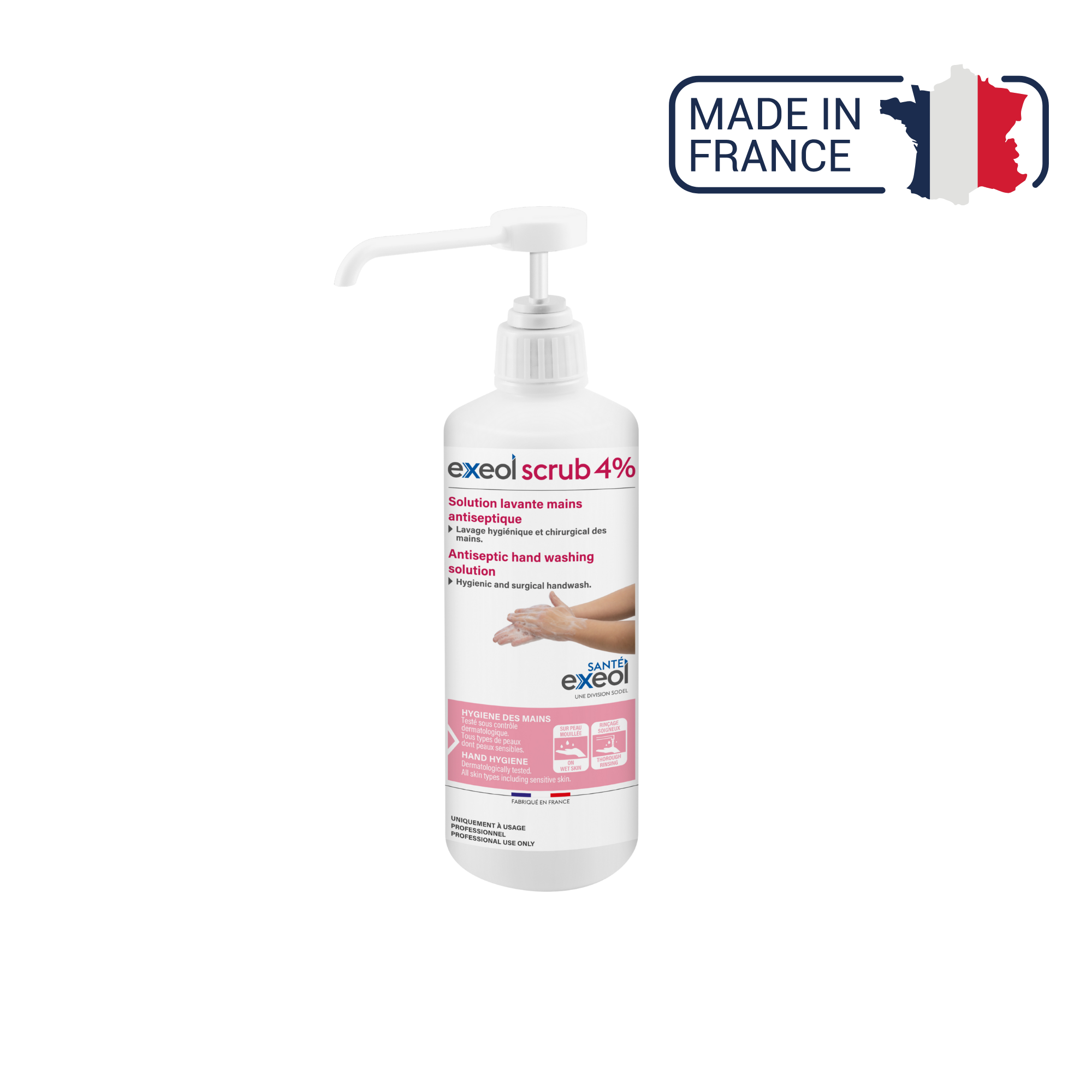 Exeol scrub 4% savon antiseptique - Sodel