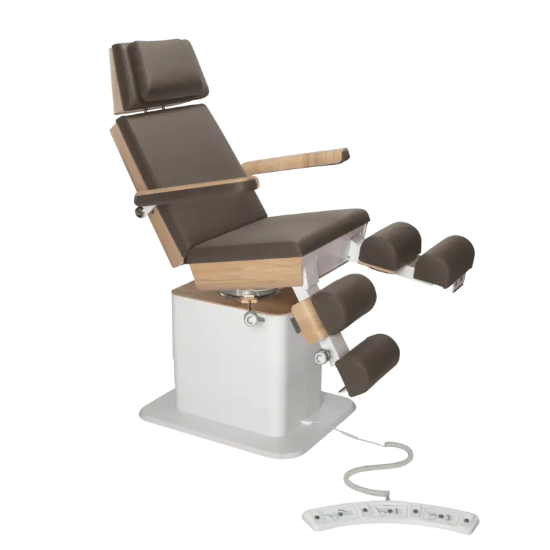 Fauteuil de pédicurie - MOON - Relevage électrique - Filaire - Ruck My Podologie  Expresso-3-moteurs-Chêne