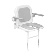 Fauteuil de Douche Pliant Rembourré Gris - AKW - My Médical