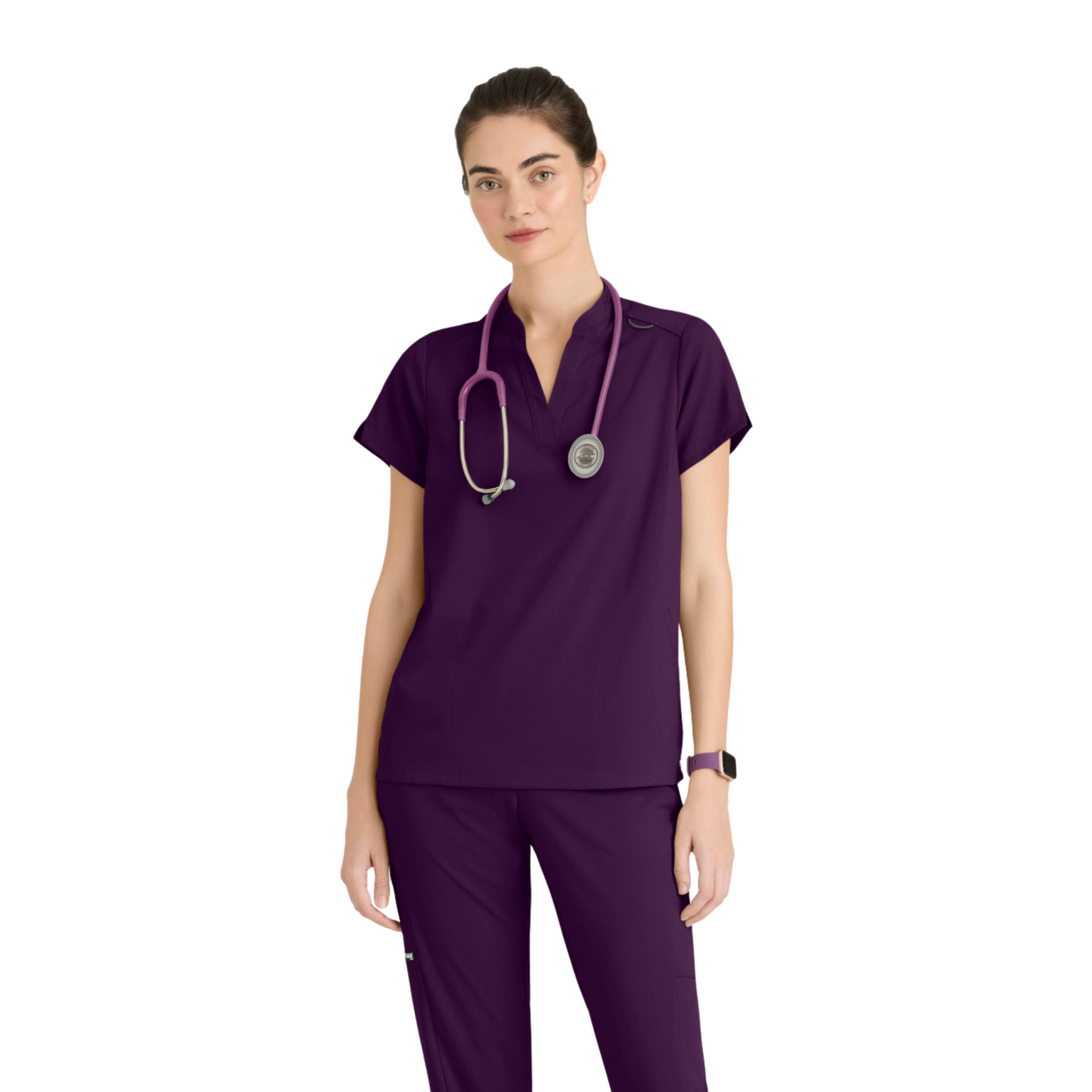 Flora - Tunique col à bande - Femme - Grey’s Anatomy Stretch GREYS ANATOMY STRETCH