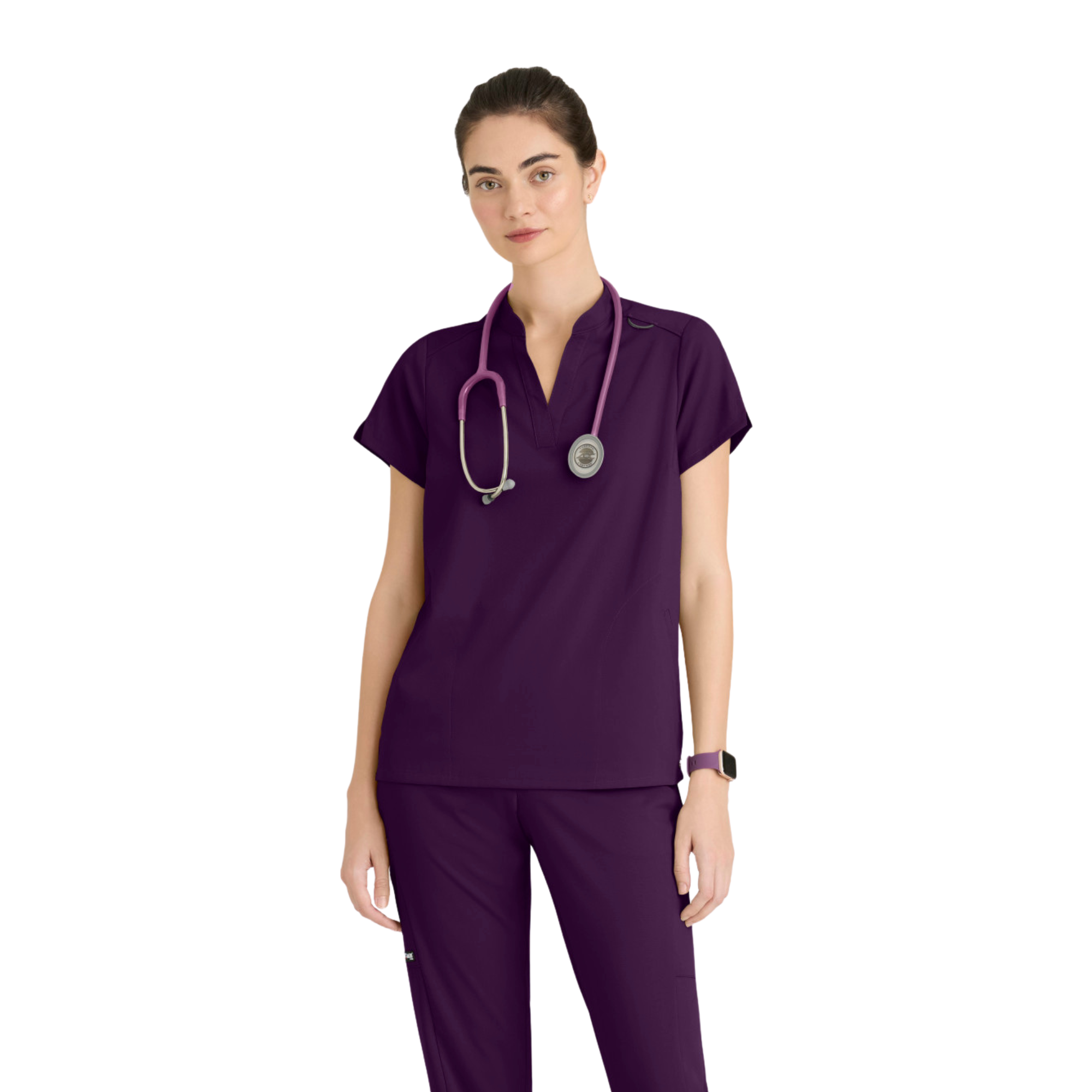 Flora - Tunique col à bande - Femme - Grey’s Anatomy Stretch GREYS ANATOMY STRETCH