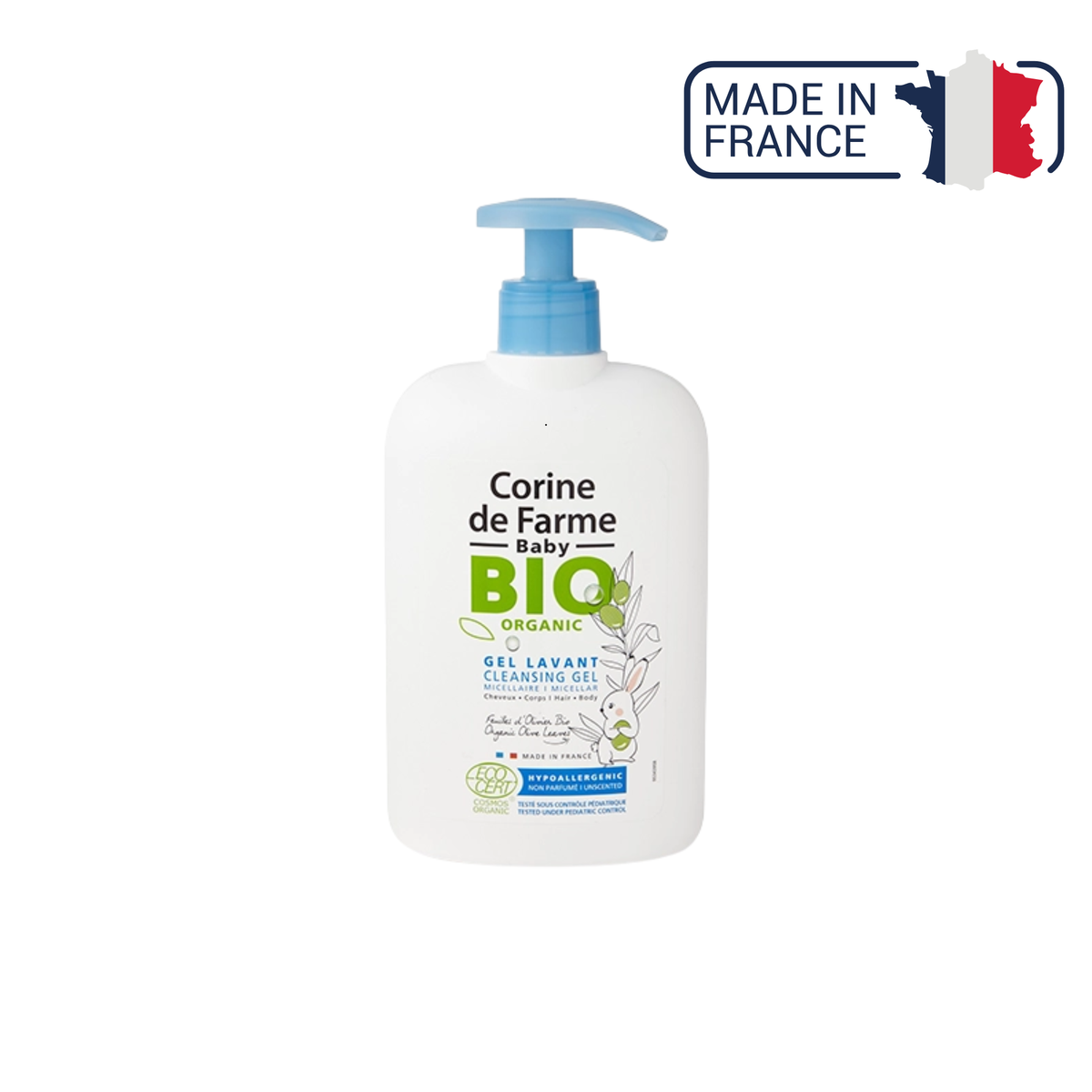 Gel lavant micellaire BIO - 500ml pompe - Corine de Farme