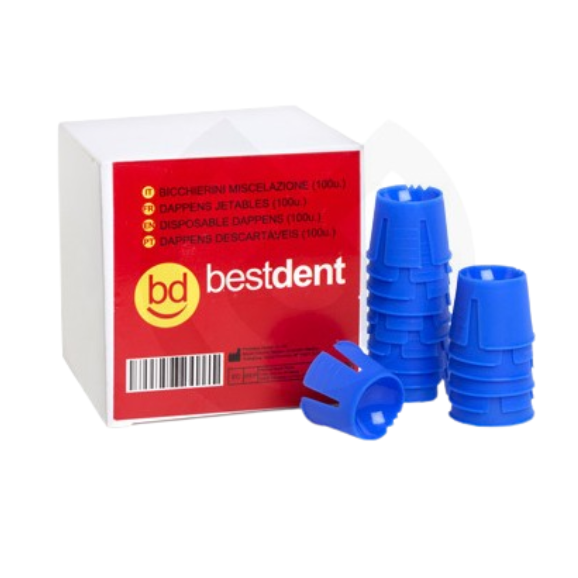 Godets Dappens jetables - 100 unités - Bestdent