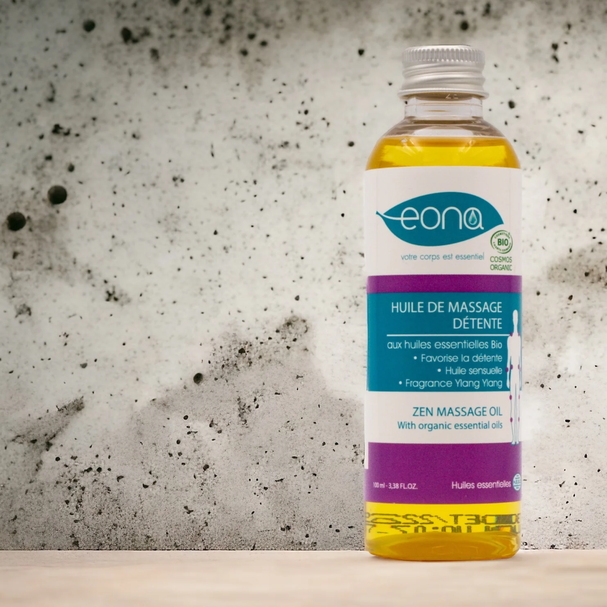 Aceite de masaje - Relajación - Orgánico - 2 tamaños - Eona